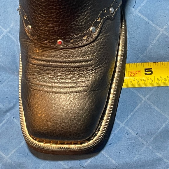 Justtin gypsy L9977 square toe cowgirl wester boots size 8B - Picture 11 of 16